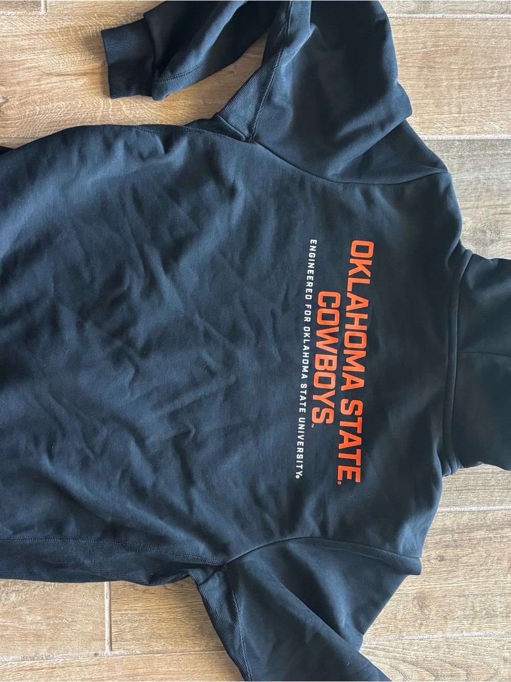 Nike Team Issue Black Oklahoma State University Zip-Up Hooded Jacket - Picture 2 of 2
